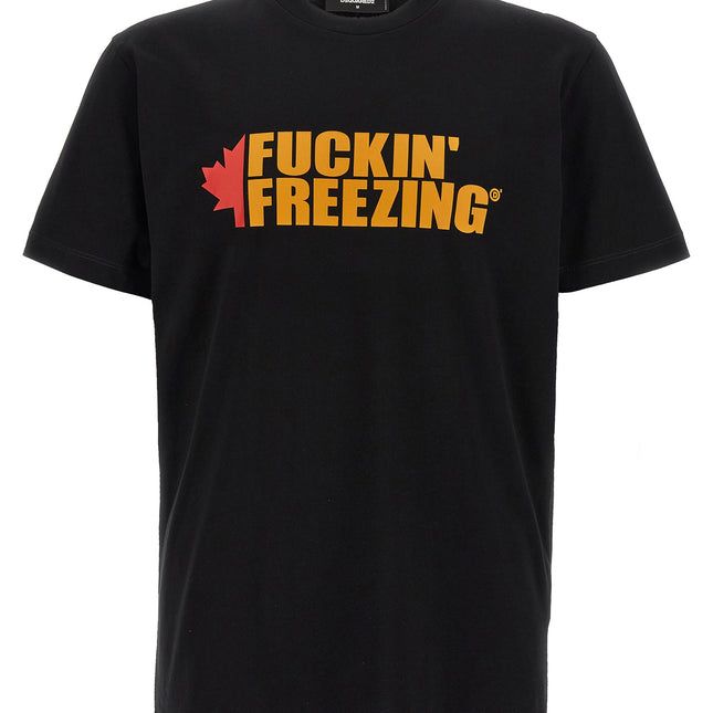 Dsquared² Black Cotton T-Shirt