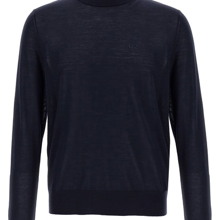 Dsquared² Blue Virgin Wool Cardigan