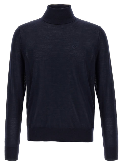 Dsquared² Blue Virgin Wool Cardigan