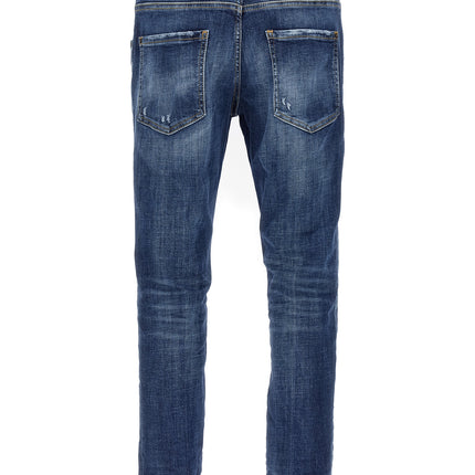 Dsquared² Blue Cotton Skinny Jeans