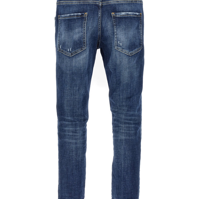 Dsquared² Blue Cotton Skinny Jeans