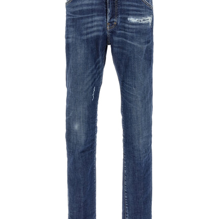 Dsquared² Blue Cotton Slim Fit Jeans