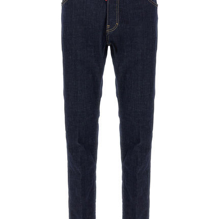 Dsquared² Blue Cotton Slim Fit Jeans