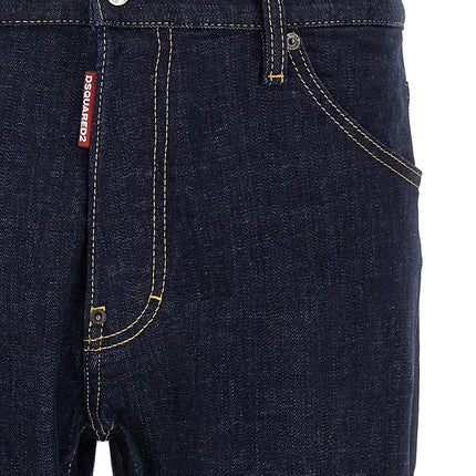 Dsquared² Blue Cotton Slim Fit Jeans