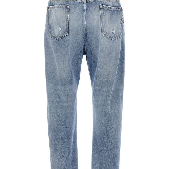 Dsquared² Blue Cotton Relaxed Fit Jeans
