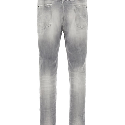Dsquared² Gray Cotton Straight-Leg Jeans