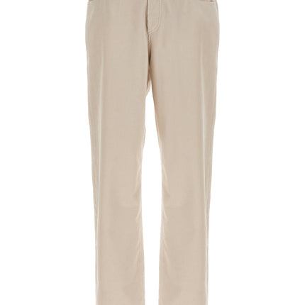 A.P.C. White Cotton Casual Pants
