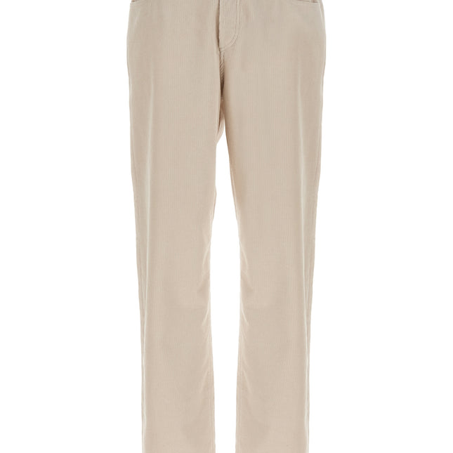 A.P.C. White Cotton Casual Pants