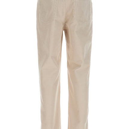 A.P.C. White Cotton Casual Pants
