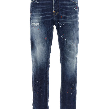 Dsquared² Blue Cotton Relaxed Fit Jeans