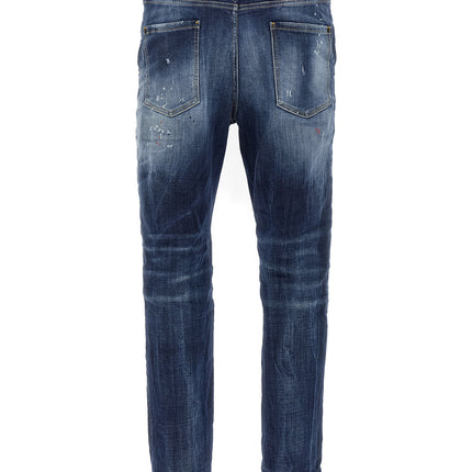 Dsquared² Blue Cotton Relaxed Fit Jeans