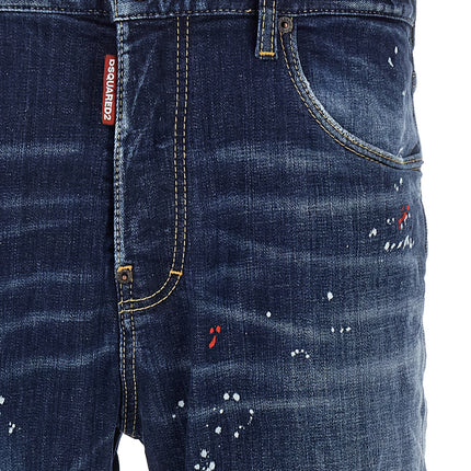 Dsquared² Blue Cotton Relaxed Fit Jeans