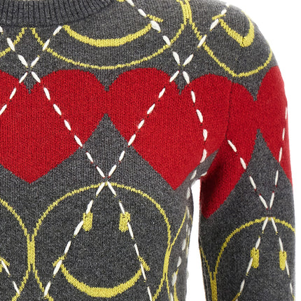 Moschino Multicolor Wool Cardigan