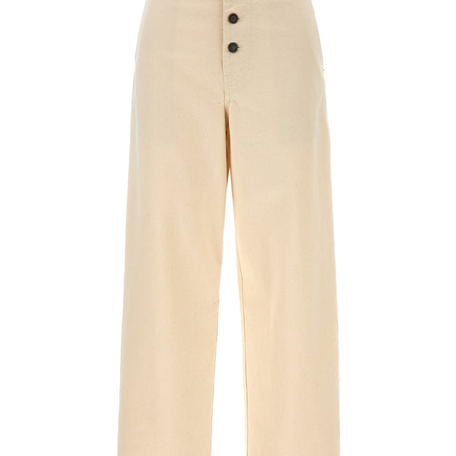 Moschino Beige Cotton Casual Pants