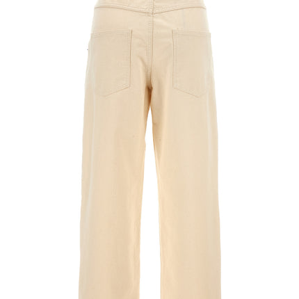 Moschino Beige Cotton Casual Pants