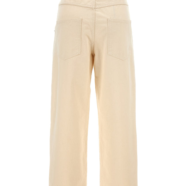 Moschino Beige Cotton Casual Pants