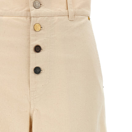 Moschino Beige Cotton Casual Pants
