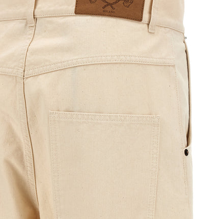 Moschino Beige Cotton Casual Pants