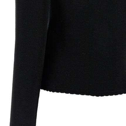 Moschino Black Virgin Wool Cardigan