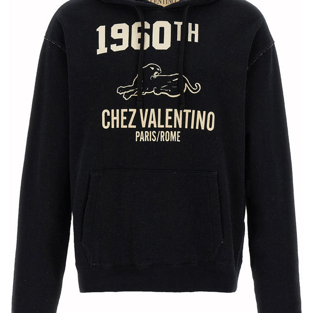 Valentino Garavani Black Cotton Sweatshirt