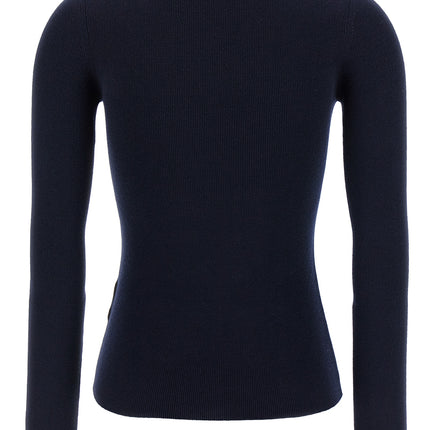 Valentino Garavani Blue Virgin Wool Cardigan