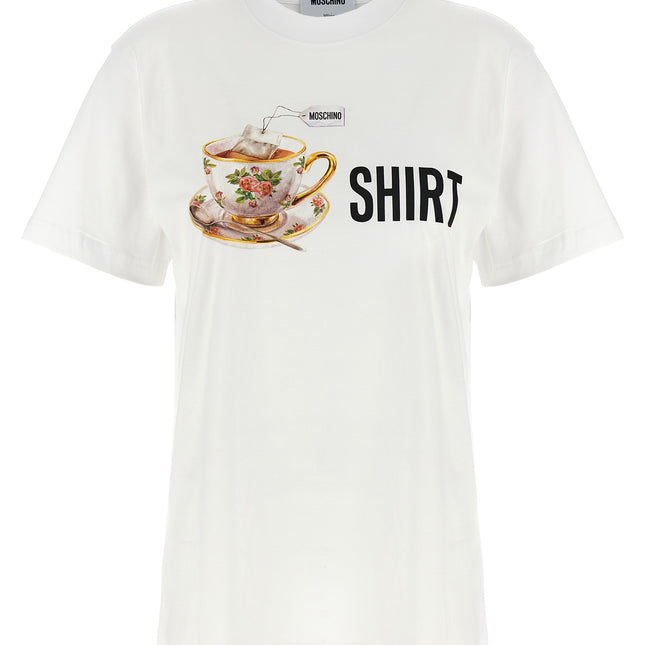 Moschino White Cotton T-Shirt