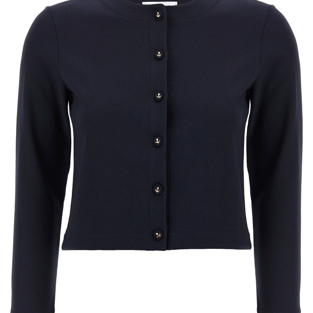 Thom Browne Blue Viscose Cardigan