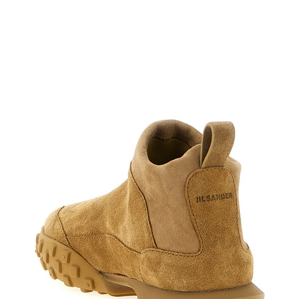 Jil Sander Beige Calfskin Sneakers