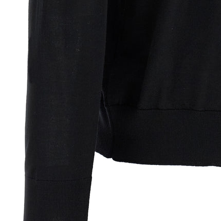 Kiton Black Wool Polo Shirt