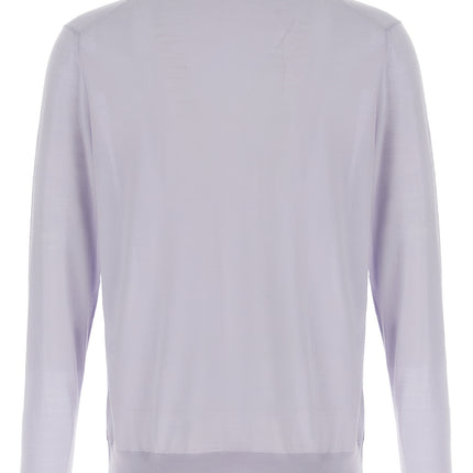 Kiton Blue Wool Polo Shirt