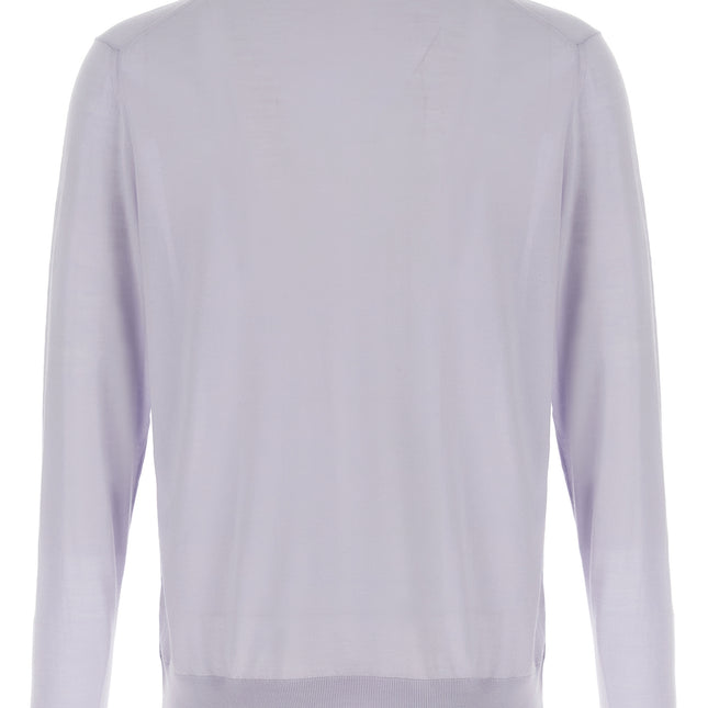Kiton Blue Wool Polo Shirt