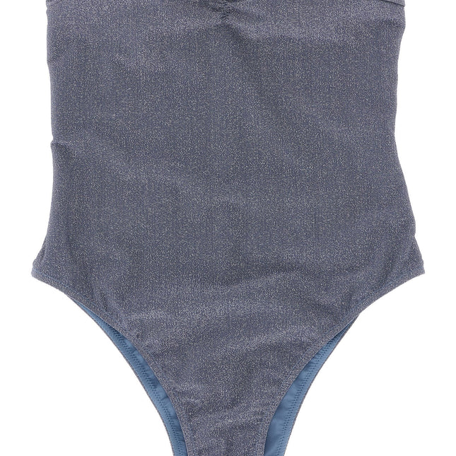 MC2 Saint Barth Blue Viscose One-Piece Swimsuit