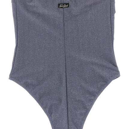 MC2 Saint Barth Blue Viscose One-Piece Swimsuit