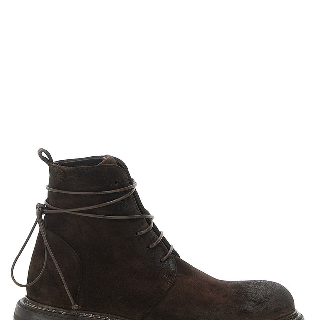 Marsell Brown Cotton Chelsea Boots