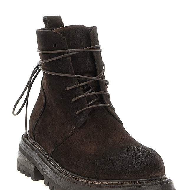 Marsell Brown Cotton Chelsea Boots