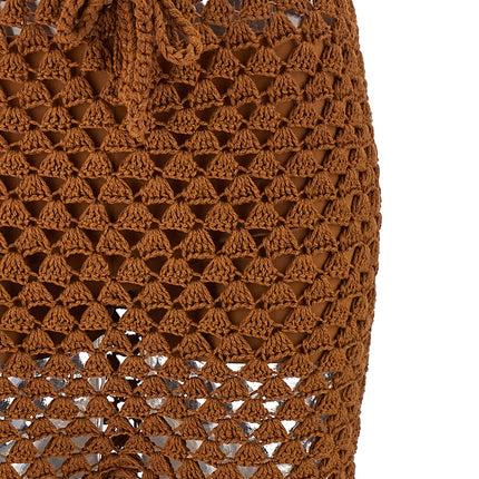 Ermanno Scervino Brown Cotton Flared Pants