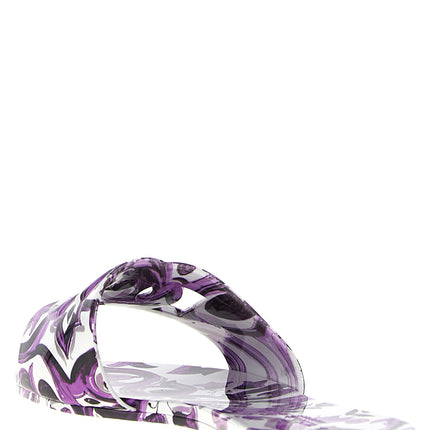 Dolce & Gabbana Purple Plastic Slides