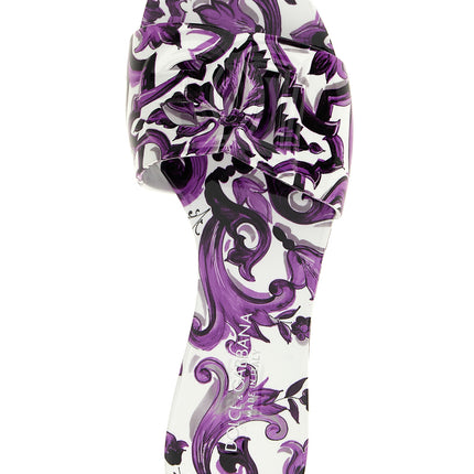 Dolce & Gabbana Purple Plastic Slides