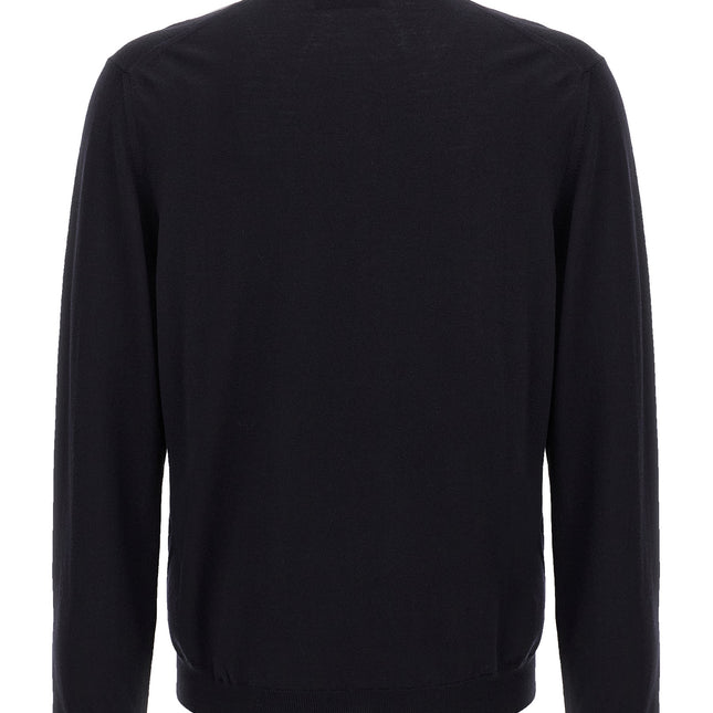 ZANONE Blue Virgin Wool Cardigan