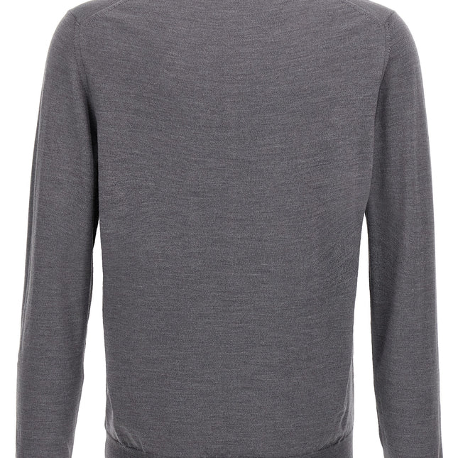 ZANONE Gray Virgin Wool Polo Shirt