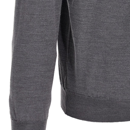 ZANONE Gray Virgin Wool Polo Shirt