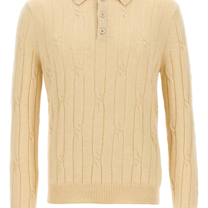 ZANONE Beige Virgin Wool Polo Shirt