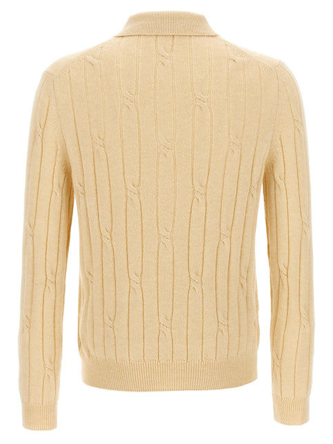 ZANONE Beige Virgin Wool Polo Shirt