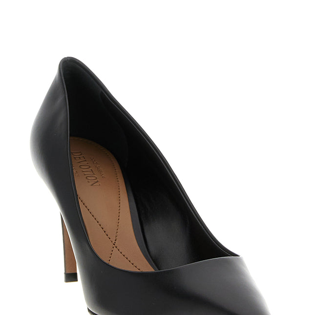 Dolce & Gabbana Black Calfskin High Heel Pumps