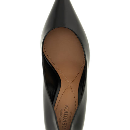 Dolce & Gabbana Black Calfskin High Heel Pumps