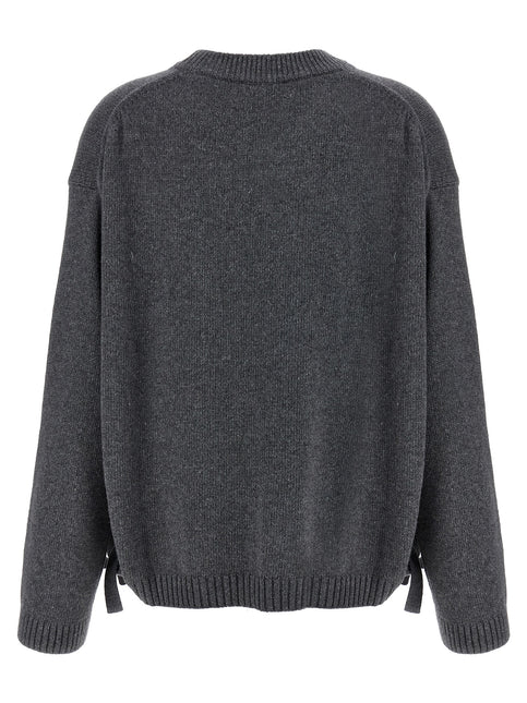 Ganni Gray Wool Cardigan