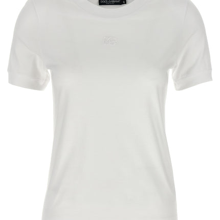 Dolce & Gabbana White Cotton T-Shirt