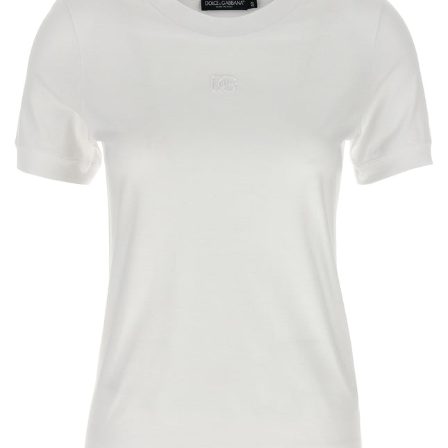 Dolce & Gabbana White Cotton T-Shirt