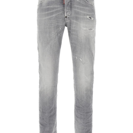 Dsquared² Gray Cotton Relaxed Fit Jeans