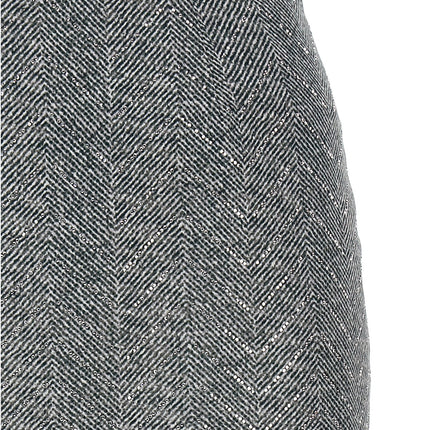 Ermanno Scervino Gray Silk Midi Skirt